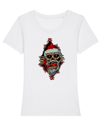 PEEK A BOO SANTA SKULL White