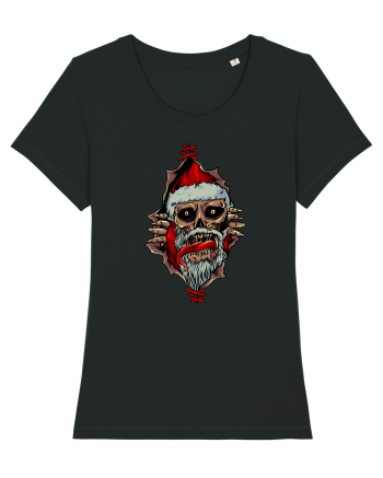 PEEK A BOO SANTA SKULL Black
