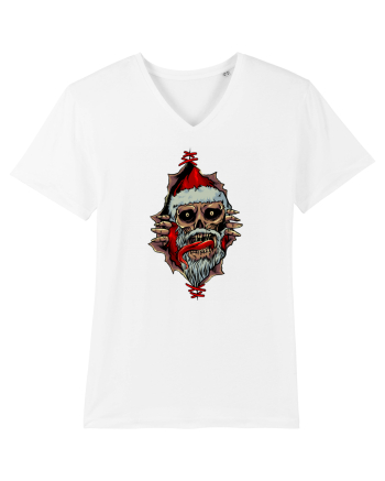 PEEK A BOO SANTA SKULL White