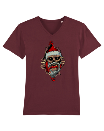 PEEK A BOO SANTA SKULL Burgundy