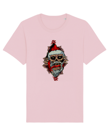 PEEK A BOO SANTA SKULL Cotton Pink