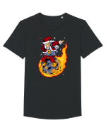 SANTA SKY WALKER Tricou mânecă scurtă guler larg Bărbat Skater