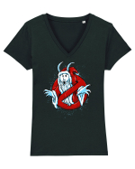 THE XMAS GHOST Tricou mânecă scurtă guler V Damă Evoker
