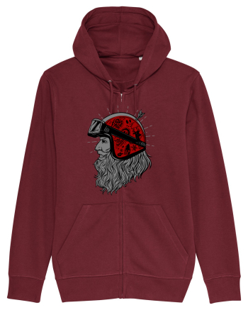 TIME TO RACE SANTA BIKER Burgundy