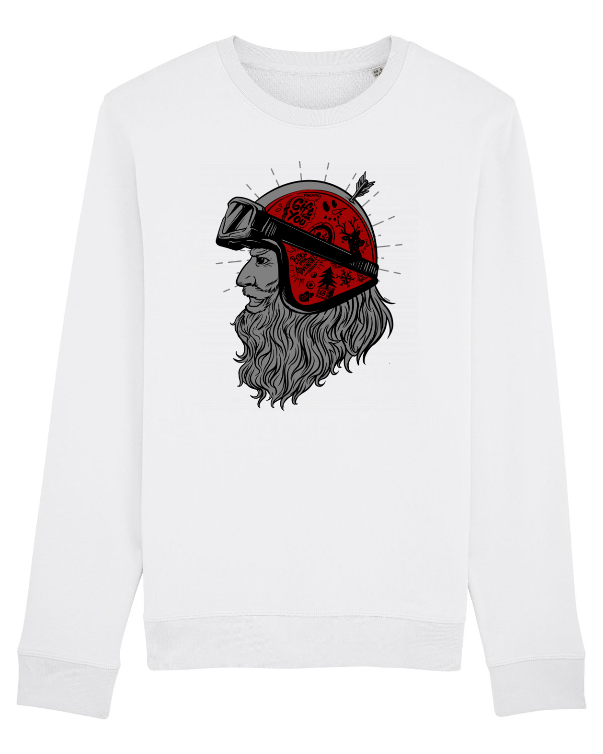 Bluză mânecă lungă Unisex Rise White