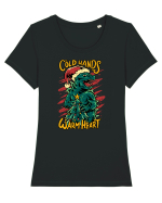 COLD HANDS WARM HEART Tricou mânecă scurtă guler larg fitted Damă Expresser