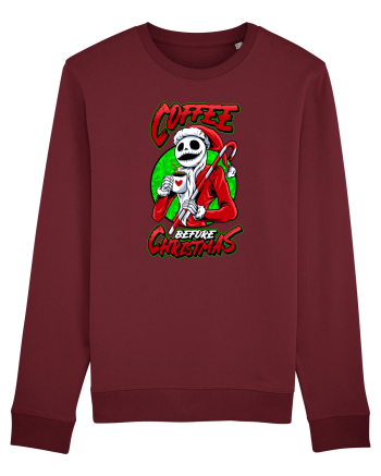COFFEE BEFORE CHRISTMAS Burgundy