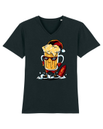 BEER XMAS FUN Tricou mânecă scurtă guler V Bărbat Presenter