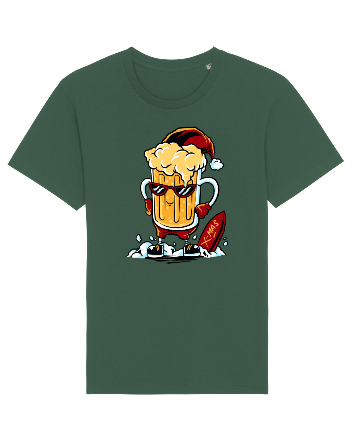 Tricou mânecă scurtă Unisex Rocker Bottle Green
