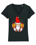 HOTDOG XMAS PARTY Tricou mânecă scurtă guler V Damă Evoker