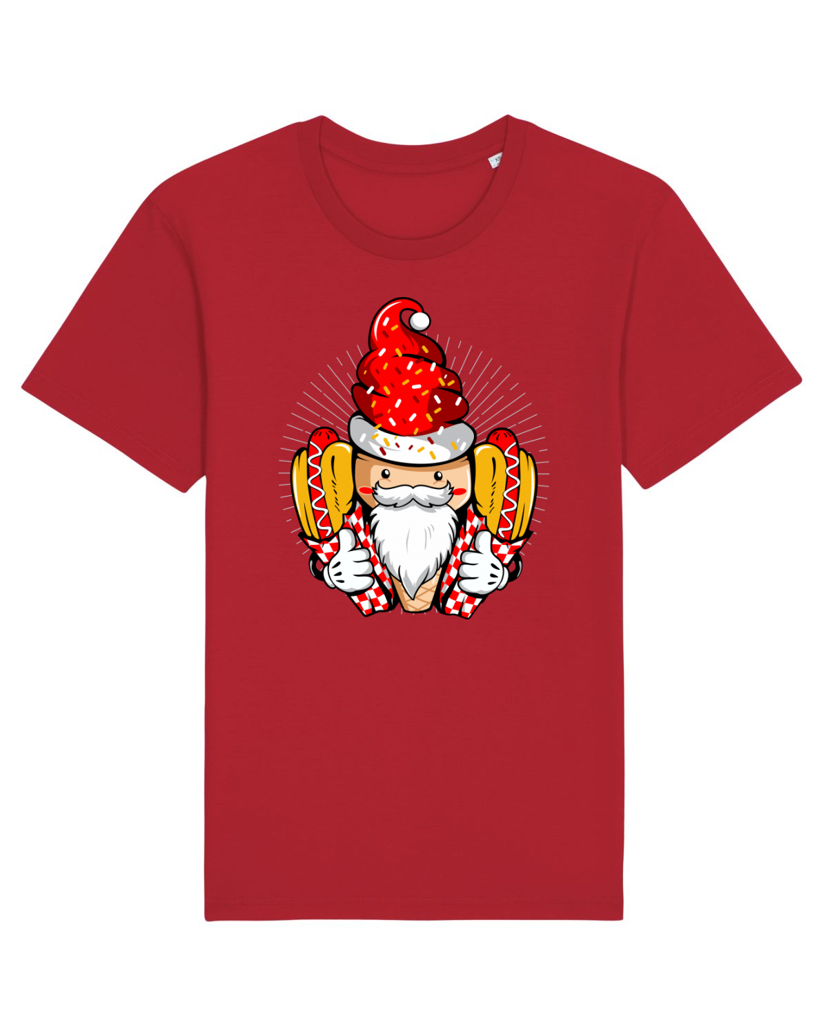 Tricou mânecă scurtă Unisex Rocker Red