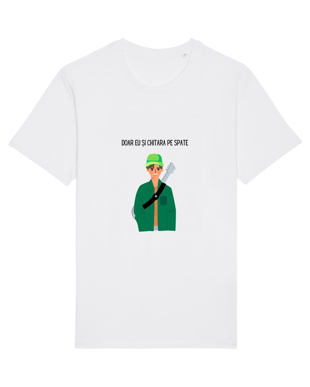 Tricou mânecă scurtă Unisex Rocker White