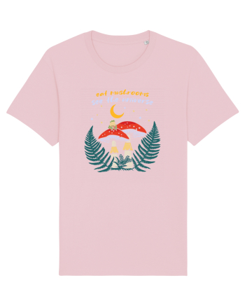 Eat mushrooms Cotton Pink