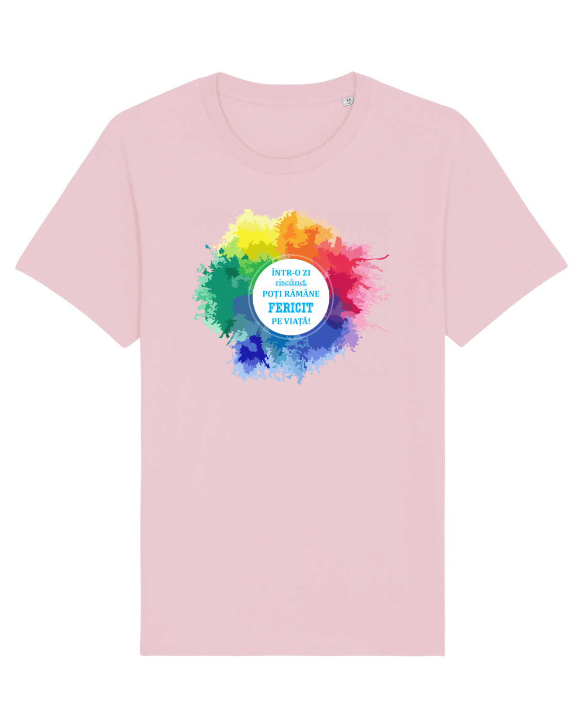 Tricou mânecă scurtă Unisex Rocker Cotton Pink