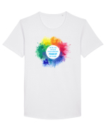 Splash Tricou mânecă scurtă guler larg Bărbat Skater