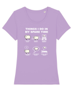 SHEEPS Tricou mânecă scurtă guler larg fitted Damă Expresser