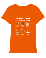 INSECTS Tricou mânecă scurtă guler larg fitted Damă Expresser