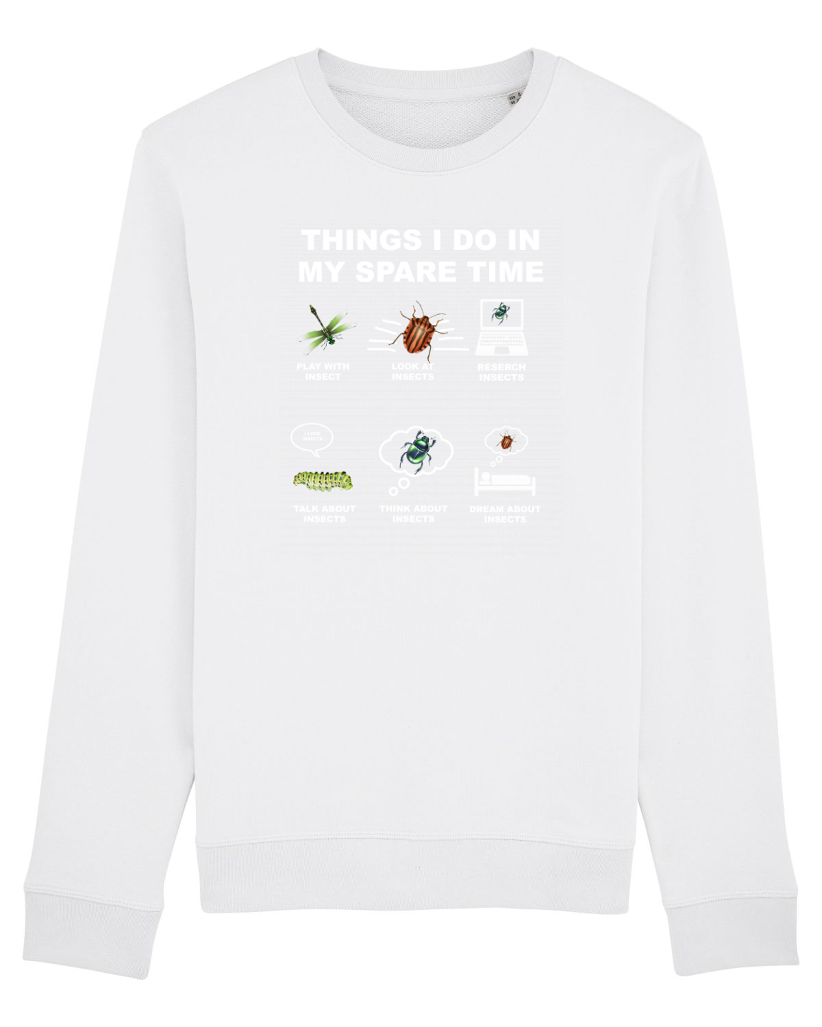 Bluză mânecă lungă Unisex Rise White