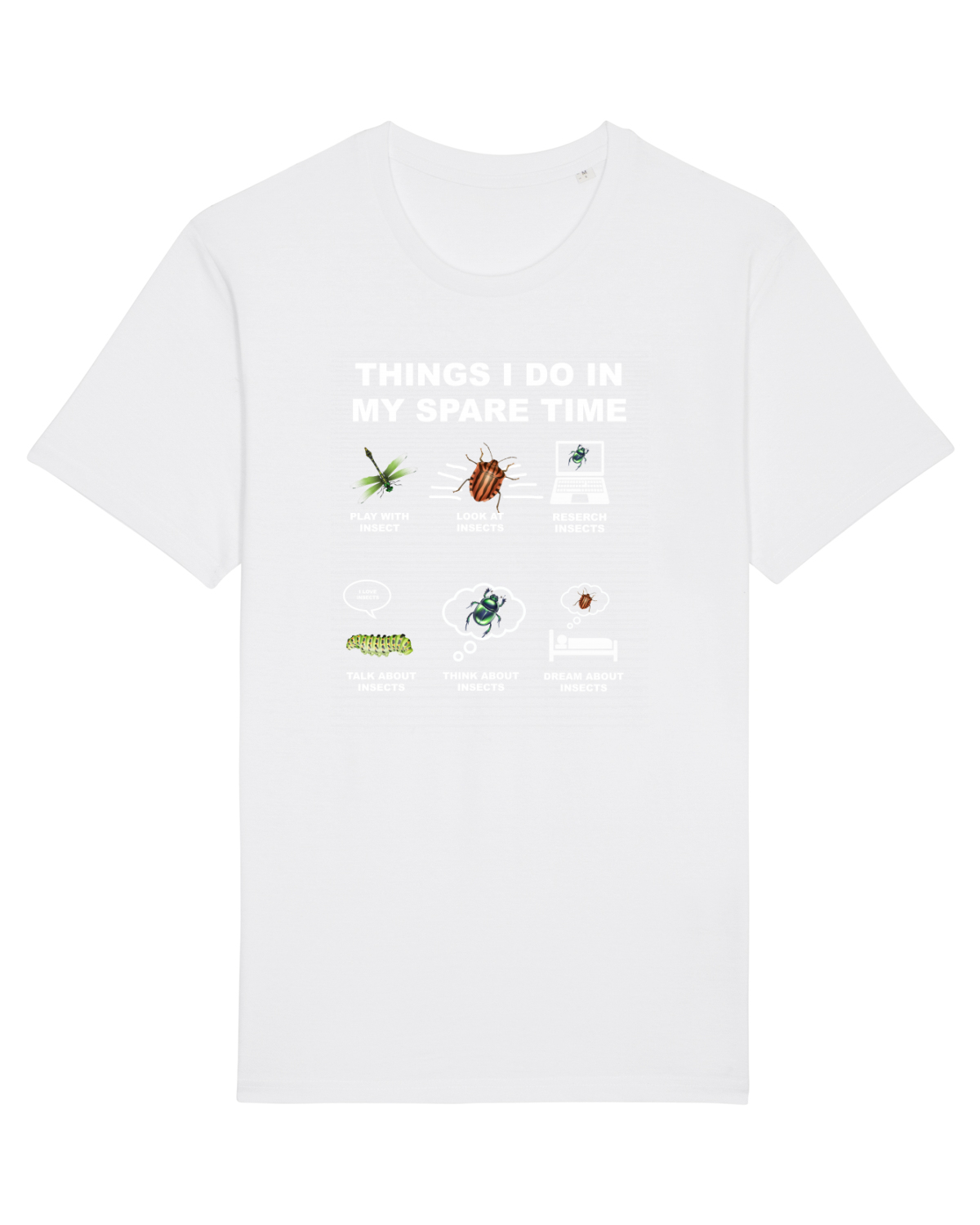 Tricou mânecă scurtă Unisex Rocker White
