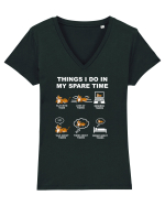 TIGER Tricou mânecă scurtă guler V Damă Evoker