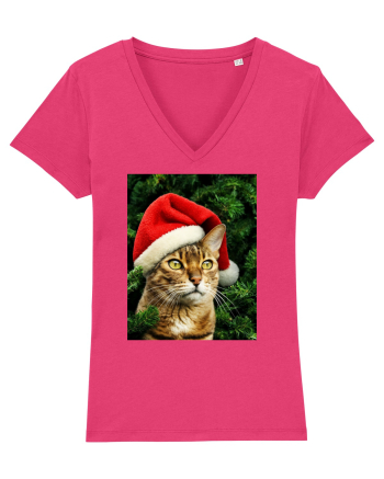 Cat in Christmas tree Raspberry
