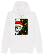 Cat in Christmas tree Hanorac cu fermoar Unisex Connector