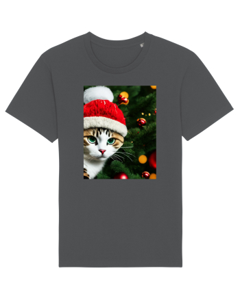 Cat in Christmas tree Anthracite