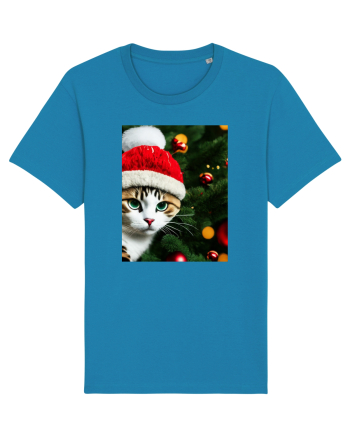 Cat in Christmas tree Azur