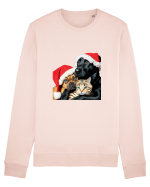 Dogs and cat in Christmas spirit Bluză mânecă lungă Unisex Rise