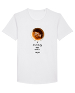 Cup of coffee. Enjoy all the simple thing in Your life.  Tricou mânecă scurtă guler larg Bărbat Skater