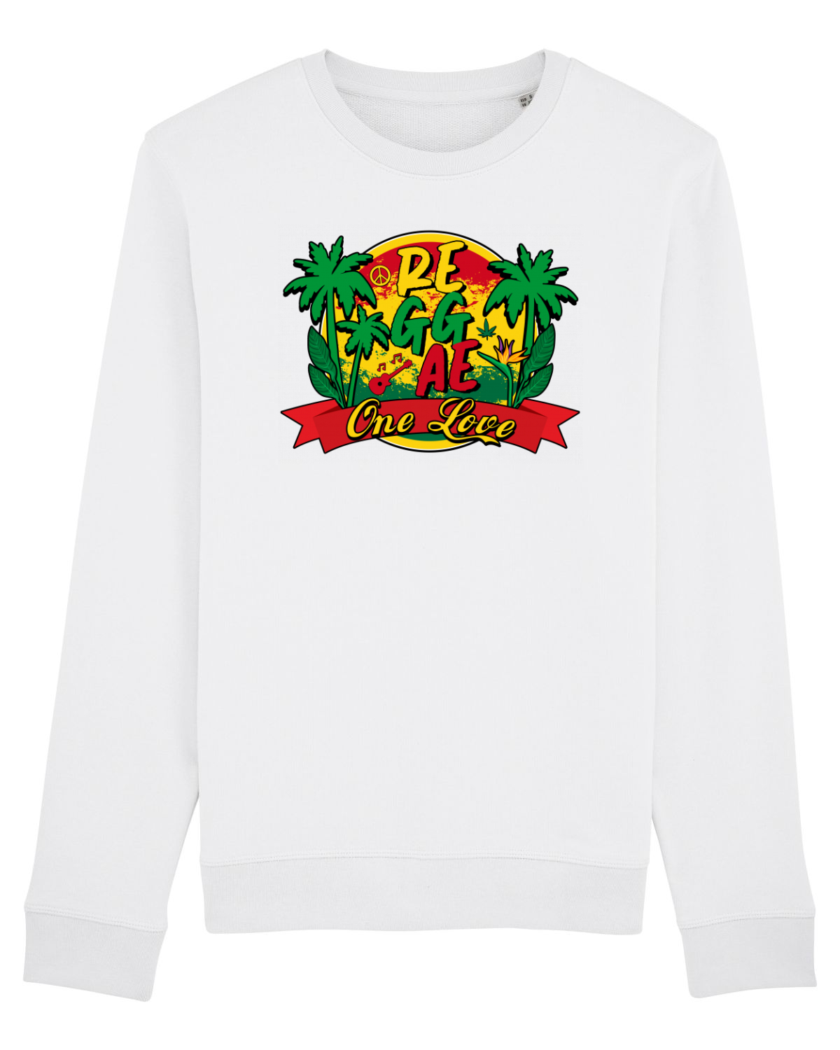 Bluză mânecă lungă Unisex Rise White