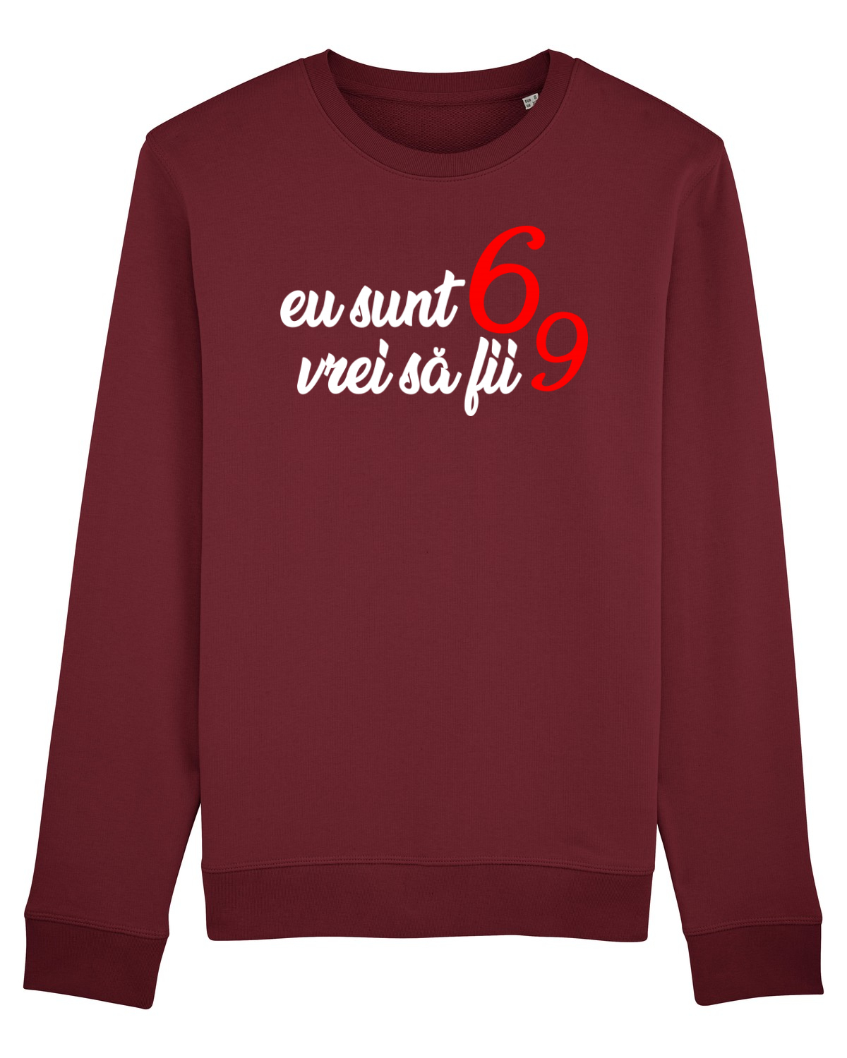 Bluză mânecă lungă Unisex Rise Burgundy