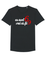 69 Tricou mânecă scurtă guler larg Bărbat Skater