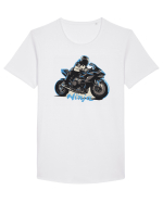 Motorcycles are always fun Tricou mânecă scurtă guler larg Bărbat Skater