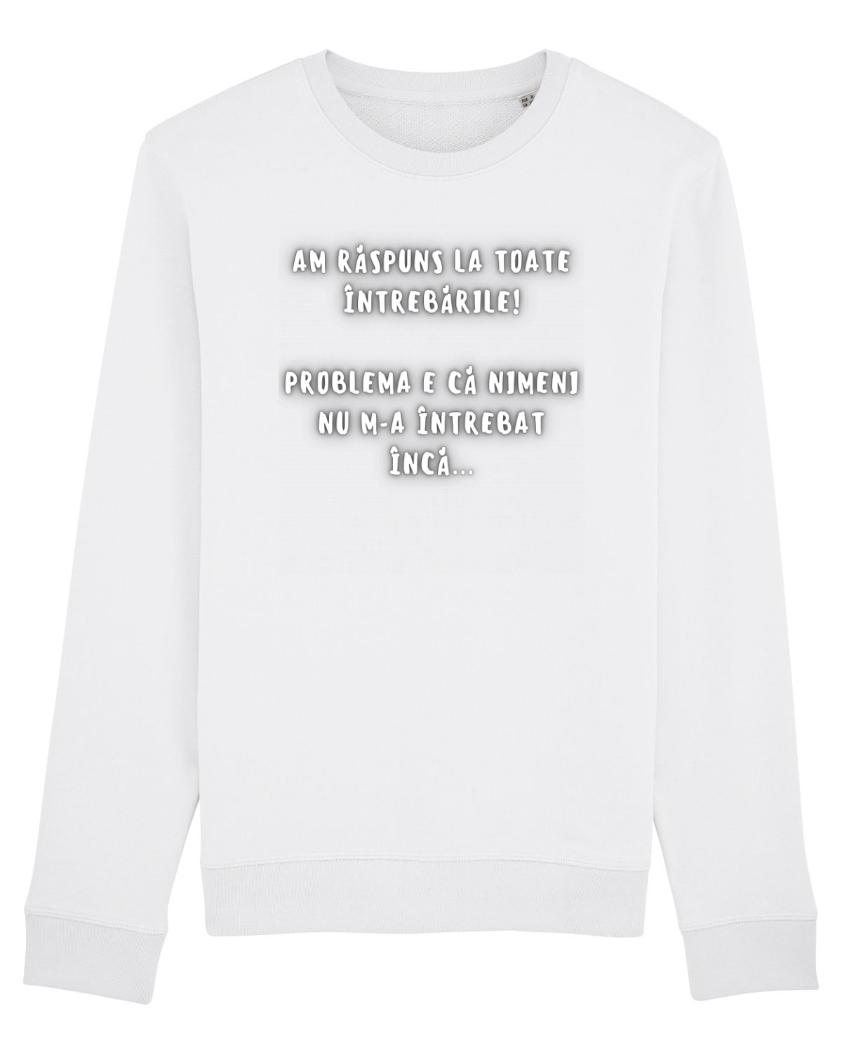Bluză mânecă lungă Unisex Rise White