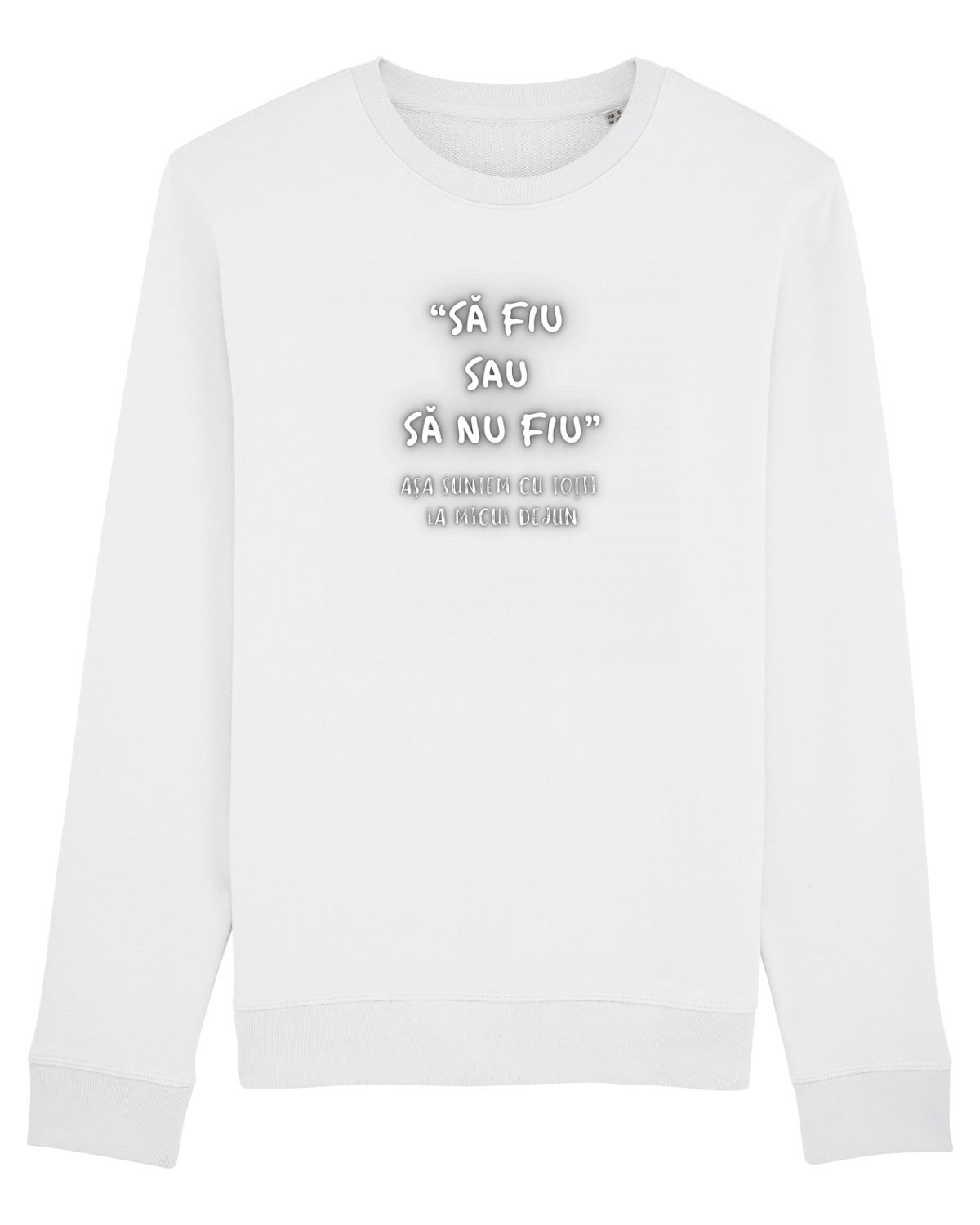 Bluză mânecă lungă Unisex Rise White
