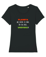 PLANETA ARE NEVOIE DE MINE Tricou mânecă scurtă guler larg fitted Damă Expresser