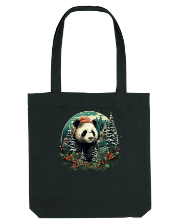 Christmas Panda Black