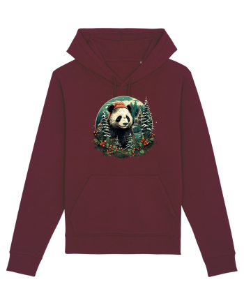 Christmas Panda Burgundy