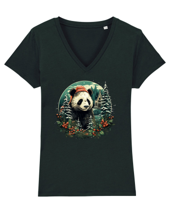 Christmas Panda Black