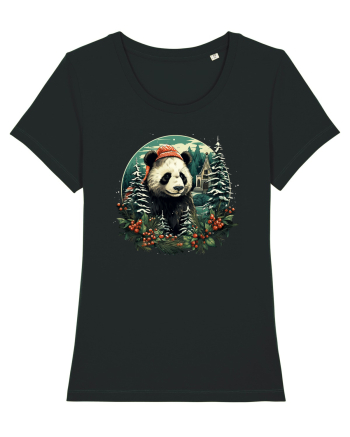 Christmas Panda Black