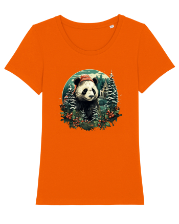 Christmas Panda Bright Orange