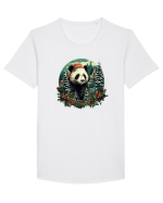 Christmas Panda Tricou mânecă scurtă guler larg Bărbat Skater