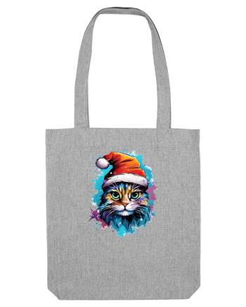 Christmas cat Heather Grey