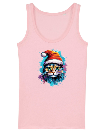 Christmas cat Cotton Pink
