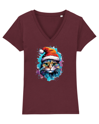 Christmas cat Burgundy