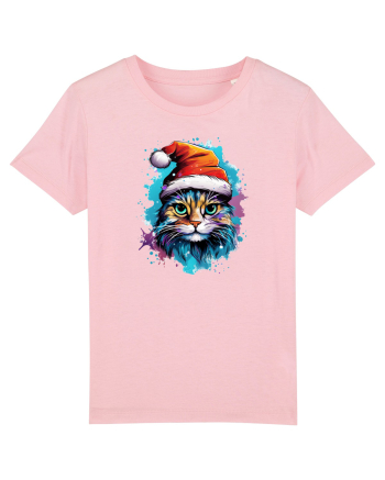 Christmas cat Cotton Pink