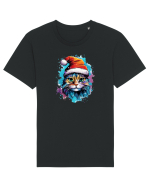 Christmas cat Tricou mânecă scurtă Unisex Rocker