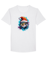 Christmas cat Tricou mânecă scurtă guler larg Bărbat Skater