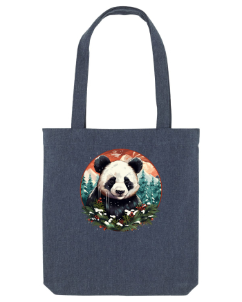 Christmas Panda Midnight Blue
